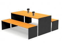Уличный стол со скамьями тип-4 AVI14104