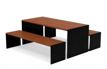 Уличный стол со скамьями тип-4 AVI14104